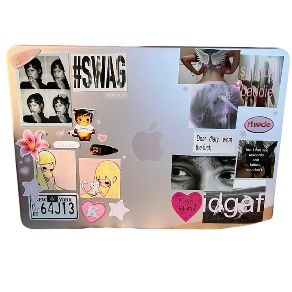 Decorated laptop