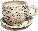 Speckled coffee cup